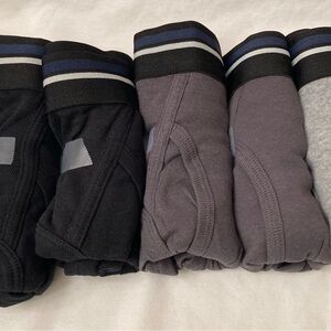 Amazon Essentials Small Underwear Black, Gray and Heather Gray 7 pairs